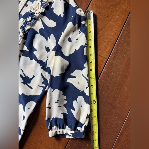 Moncollet French Ruffle Silk Blouson - Picture 5 of 10